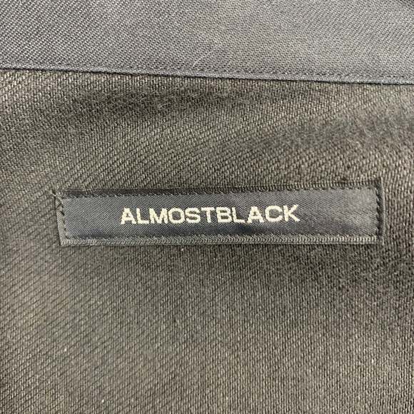 ALMOSTBLACK One  Black Hand Painted Cotton Oversized Sport Coat - Picture 5 of 7